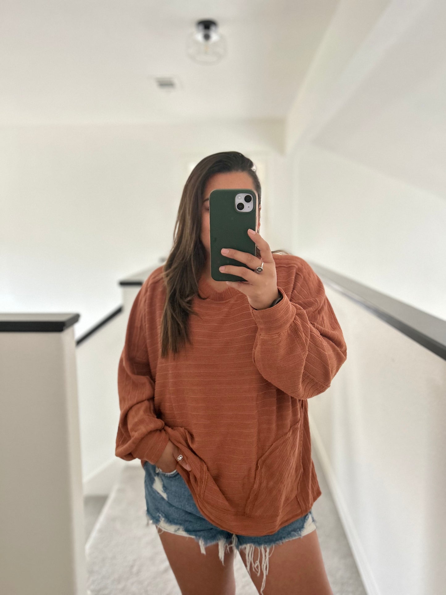 oversized shirt - orange