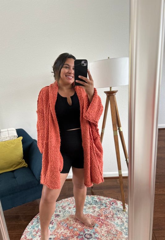 everything orange - cardigan